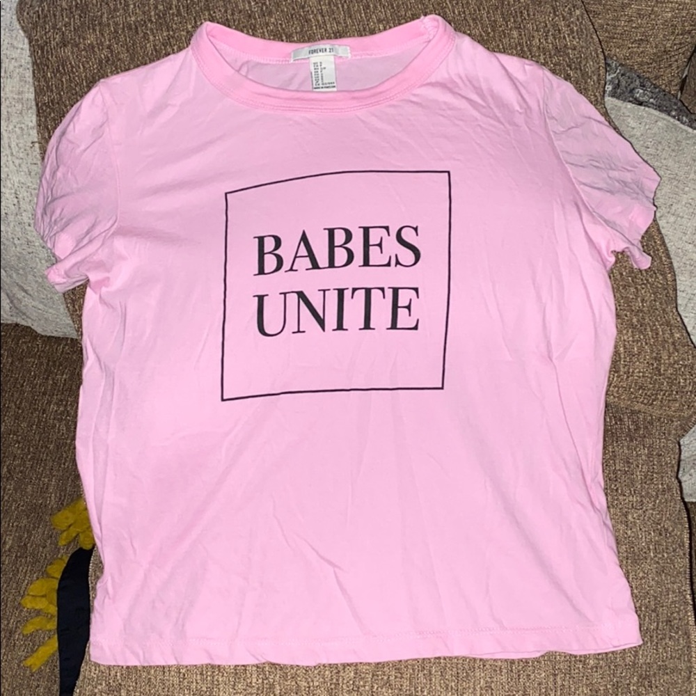 Pink “Babes Unite” T-shirt